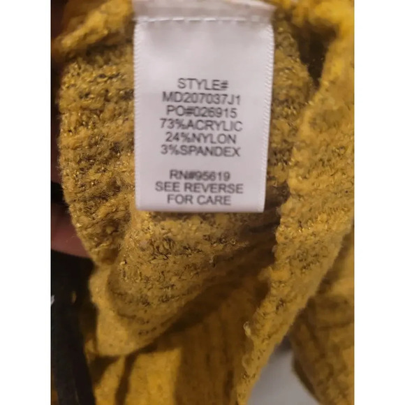 John Paul Richard Womens Cozy Round Neck Long Sleeve Sweater Size S Gold Black - Picture 4 of 5